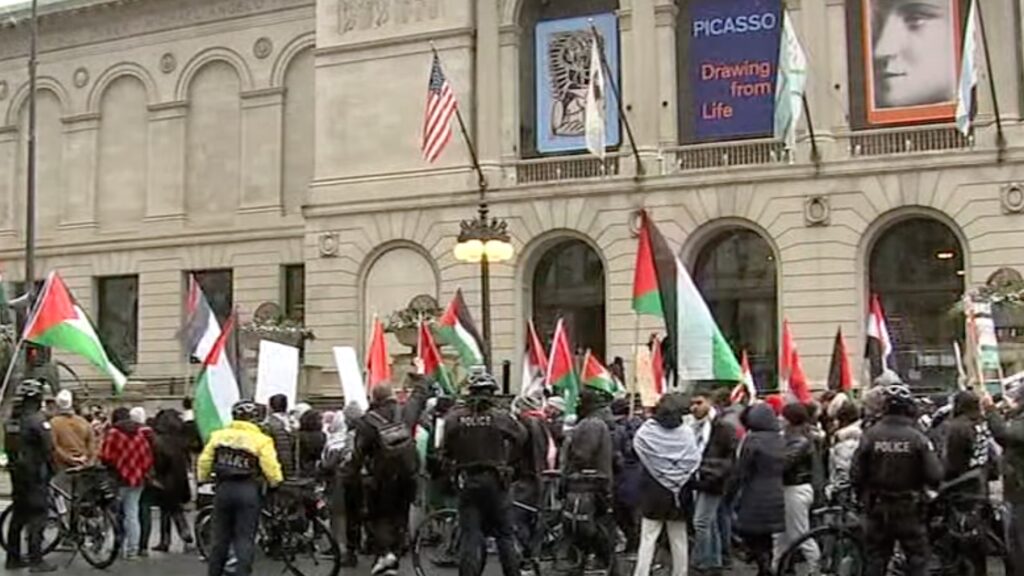 ‘Pro-Palestinian’ Protesters Wave Flag Celebrating Hamas In Chicago ...