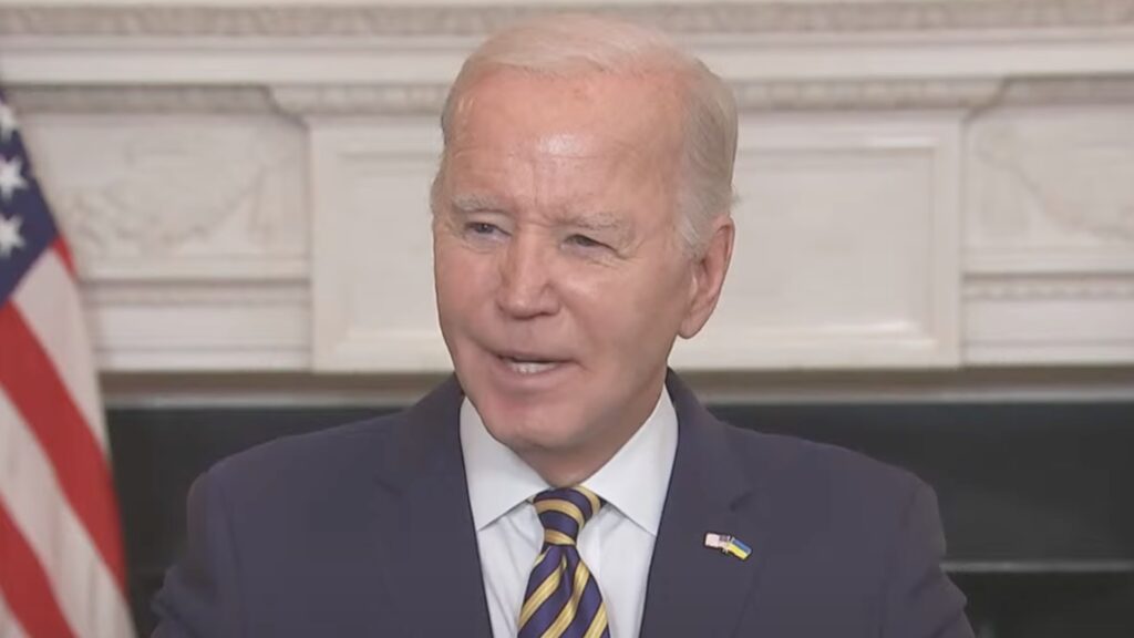 Symbolism or Strategy Biden Wears Ukraine Tie and Pin During Border